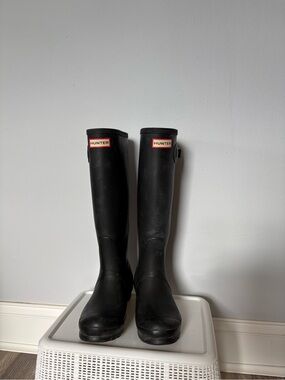 Hunter Black Over-the-Knee Rain Boots